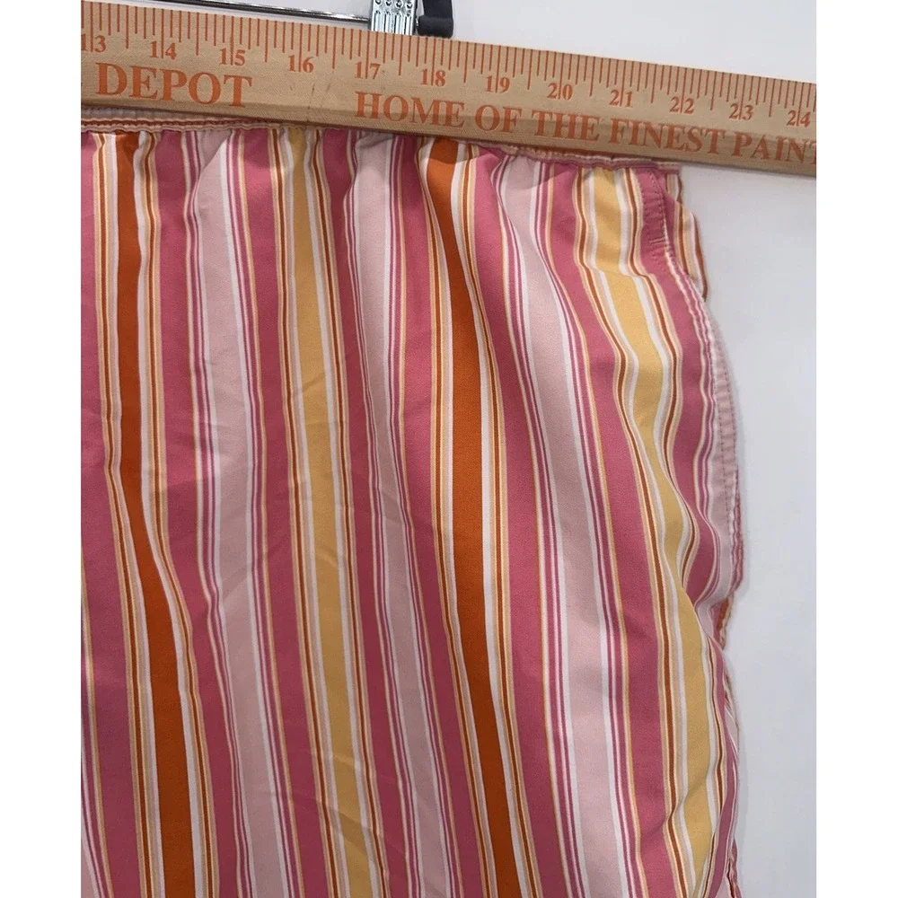 Vineyard Vines Swim Shorts Trunks 2XL XXL Striped Pink Orange Lined Beach Pocket